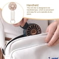 thumbnail image 4 of Matsuzay Ventilador portátil de mano de verano, práctico forro recargable reutilizable para hacer ejercicio, mochilero, Camping, Picnic, ventiladores de Electrónica Blanco, 4 of 6