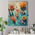 thumbnail image 4 of Summer Pool Party Canvas Print Wall Art for Living Room Bedroom Bathroom Kitchen Office Hotel Spa Decor, 4 of 8