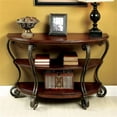 thumbnail image 2 of Bowery Hill Traditional Wood 2-Shelf Console Table Brown Cherry, 2 of 5
