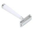 thumbnail image 3 of NFTIGB Manual Razors Fast Shave High Safety Double Edged Stable Sliding Easy to Use Long Handled Razors for Home Barber Salon, White, 5.91 inches / 15 cm, 3 of 9