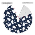 thumbnail image 2 of Yiaed Swan Print Christmas Tree Skirt , Tree SkirtsTree Mat for Christmas Winter Holiday Indoor Decorations-48", 2 of 7