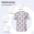 thumbnail image 5 of Rocae American Gnomes for Breathable Men's Baseball T-Shirt Fashionable Casual Baseball Jersey, Moisture-wicking Sportswear Large, 5 of 9