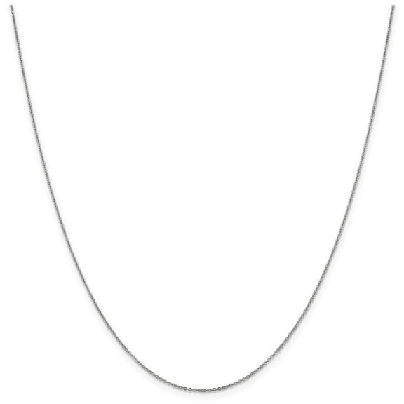 1.1mm 14k White Gold Link Chain Necklace - 1.6 Grams - 18 Inch
