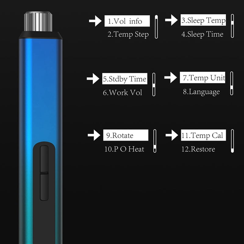 65W Intelligent Electric Soldering Iron, Aluminium Alloy Body ,OLED Display Adjustable Temperature