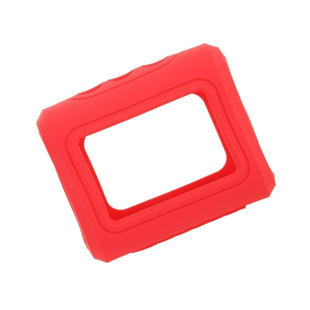 Étui en Silicone Accessoires pour JBL Go3 Étui en Caoutchouc Étanche Haut-Parleur Bluetooth Rouge