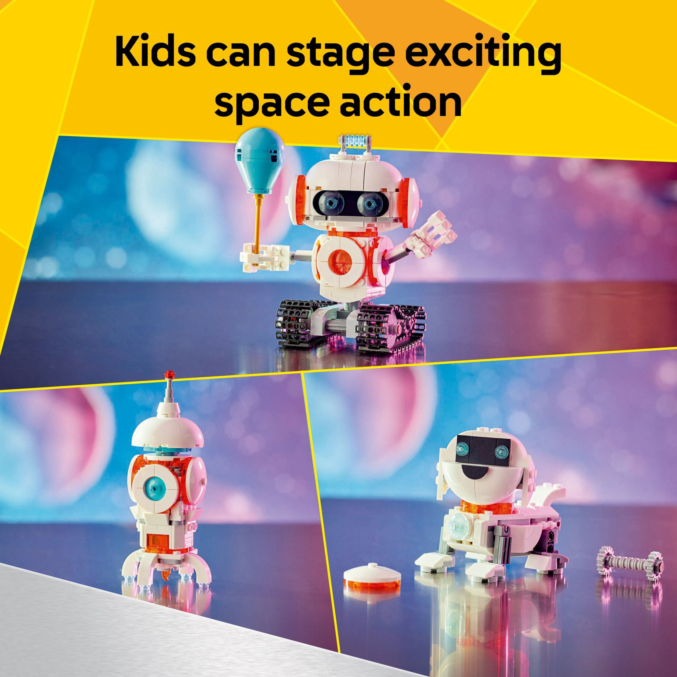 LEGO Creator 3in1 Space Robot Toys - Building Toys W/ 3 Options, Robot, Spaceship, or Robot Dog - Building Kit for Kids, Boys & Girls, Ages 8+ - Gift Ideas for Birthdays - 31164