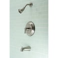 thumbnail image 2 of Kingston Brass KB3638NDL NuvoFusion Single-Handle Tub and Shower Faucet, Brushed Nickel, 2 of 3