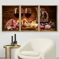 thumbnail image 2 of wall26 Framed Canvas Print Wall Art Set Charcuterie Platter Wine Smorgasbord Drinks &amp; Cocktails Food Photography Realism Decorative Contemporary for Living Room, Bedroom, Office - 24"x36&quo, 2 of 5