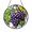Acrylic 3.5 Inch, variant on Grape Fruit Glass Suncatcher Window Decor Botanical Vineyard Design Charming Kitchen Accent