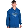 thumbnail image 5 of US Air Force Fly Fight Win Logo Zip Up Hoodie Men's Women's Brisco Brands S, 5 of 6