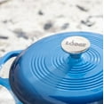 thumbnail image 4 of Cocotte Émail Bleu 4.5 Pintes De Lodge, 4 of 5