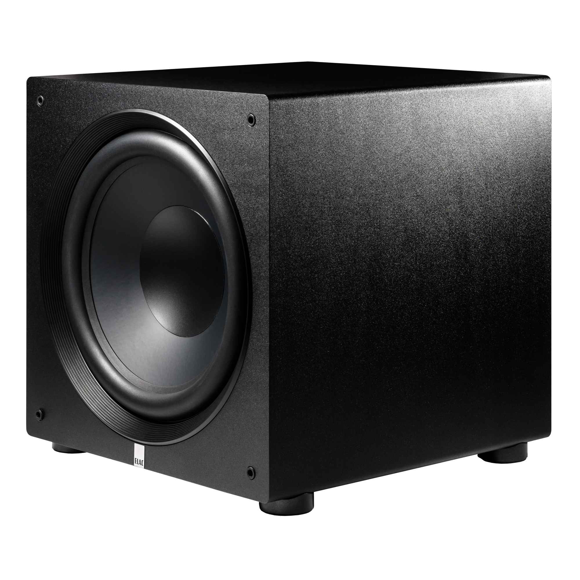 Elac DCB41-OR - Debut ConneX 4.5" Powered Speakers - Orange, Pair and Elac PS500-BK - Varro Premium 15" 500 Watt Powered Subwoofer with Auto-EQ