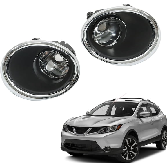 labwork 1 Pair Front Fog Light Replacement for 2017-2018 Rogue Sport with Bulb and Switch Fog Lamp Driver and Passenger Side