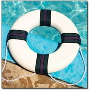 NEW Safety Swimming Pool Foam Ring Buoy Lifeguard Pool Toys, Blue Wave