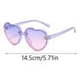 thumbnail image 2 of Gafas de sol infantiles con forma de corazón, bonitas y modernas, 400, aptas para la playa y actividades al aire libre, 2 of 3