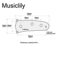 thumbnail image 2 of Musiclily Pro Steel 3-Hole Guitar Control Plate for Mustang Style Electric Guitar, Black, 2 of 5
