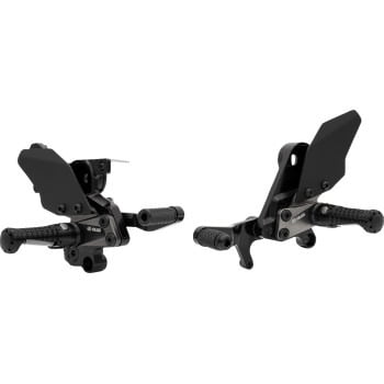 GILLES TOOLING Adjustable Rearset - AS31GT - Black - Suzuki AS31-S09-B
