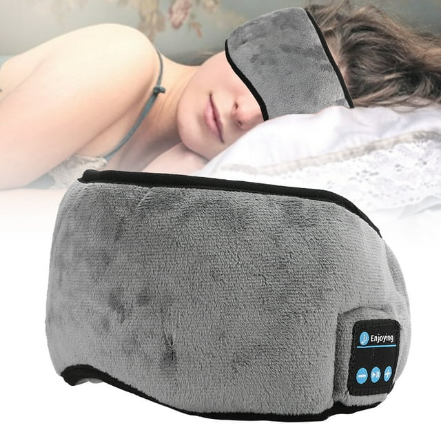 Ccdes WirelessBluetooth 5.0 Eyeshade, WirelessBluetooth 5.0 Eyeshade Couverture Casque Musique Sommeil Intelligent TravelBlindfold Patch, Hommes Femmes Casque Intelligent Eyeshade