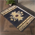 thumbnail image 5 of JERFIT Southwest Area Rug 7x10 Feet, Black Tribal Pattern Polypropylene Indoor Carpet for High Traffic Living Room Entryway Bedroom, 5 of 6