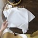 thumbnail image 1 of Camiseta de manga corta de algodón puro para niños, niñas, bebés, ropa de verano, nuevo estilo, camisetas para niños pequeños, 1 of 5