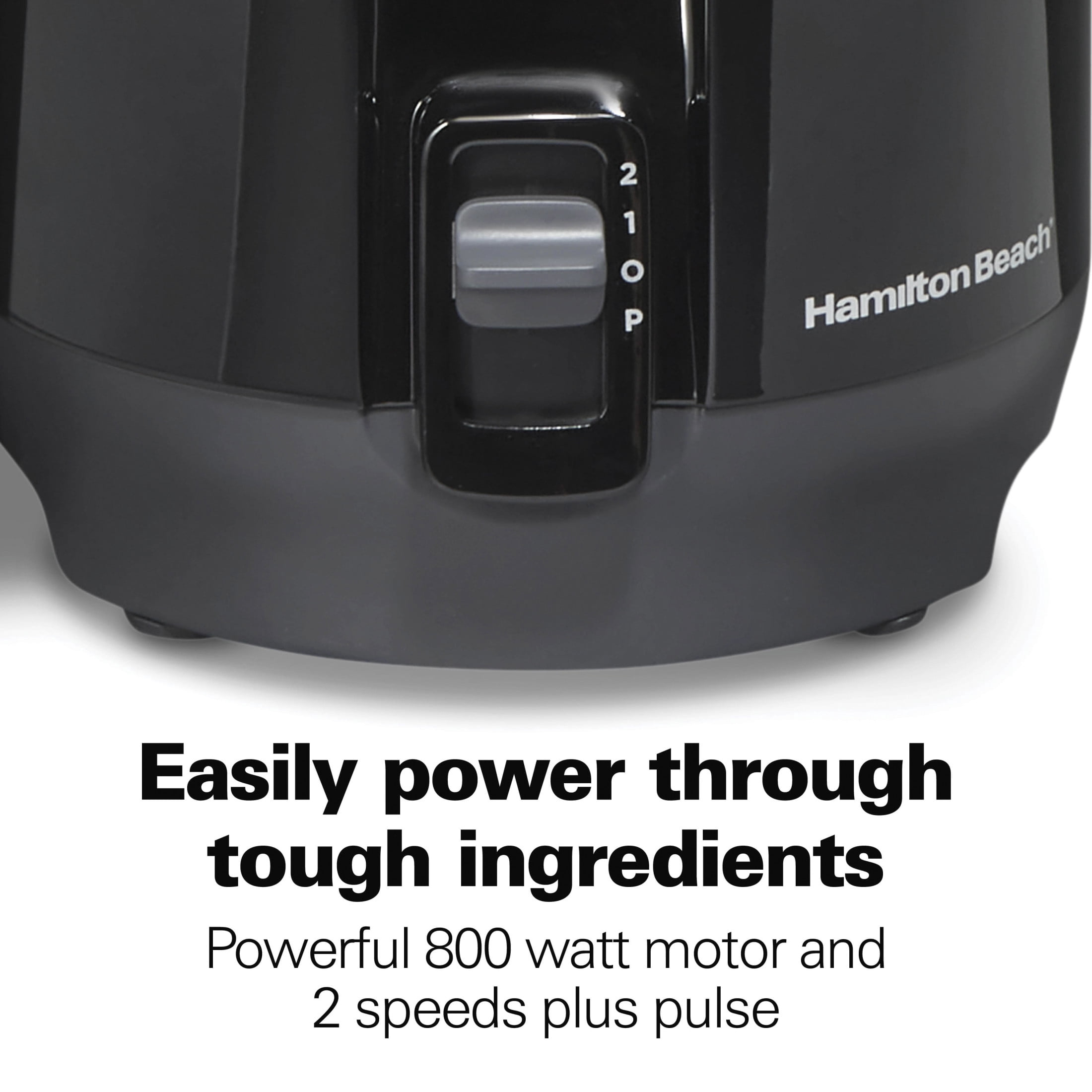 Hamilton Beach 2-in1 Blender & Juicer Machine for Fruits and Vegetables, with Extra Large Chute, Extractor de Jugos, Black