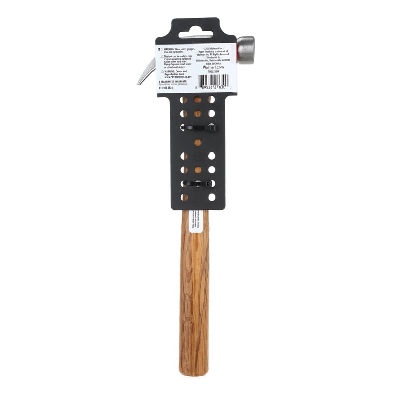 Hyper Tough 7 oz Head Weight Wood Hammer TH20215A - Walmart.com