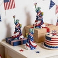 thumbnail image 4 of Resin Statue of Liberty Figurine, 250th Anniversary USA Patriotic Lady with Flag Skirt, 4th of July Independence Day Desk Decor for Home Office, 4 of 6