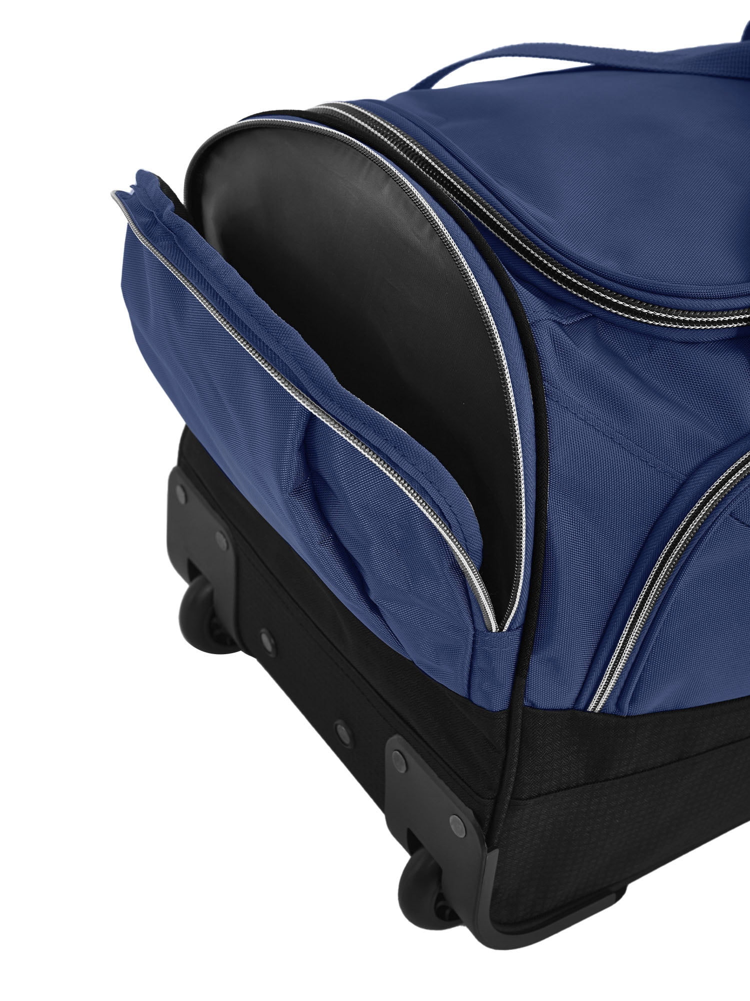 Wrangler 21" Deluxe Polyester Rolling Duffel, Navy