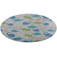 thumbnail image 5 of Cartoon Dinosaur Round Carpet Circle Rug Outdoor Patio Area Rug Washable Large Area Rugs Hallway Room Decor Fitness Mats, 5 of 8