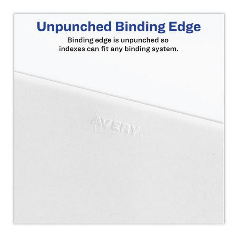 Preprinted Legal Exhibit Side Tab Index Dividers, Avery Style, 25-Tab, 176 to 200, 11 x 8.5, White, 1 Set, (1337) Preprinted Legal Exhibit Side Tab Index Dividers, Avery Style, 25-Tab, 176 to 200, 11 x 8.5, White, 1 Set, (1337)
