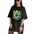 thumbnail image 3 of Plus Size Shirt for Women Black Tops for Women Short Sleeves Shirt for Women ST Patrick T Shirt Crewneck Shirt for Women L, 3 of 5