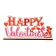 thumbnail image 1 of Letrero de madera para mesa de San Valentín, placa con forma de corazón, adorno romántico para aniversario. Feliz, 1 of 9
