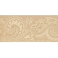 thumbnail image 2 of Concord Wallcoverings Elegant Pattern Wallpaper Border Featuring Leaves Design and Circles, Colors Gold White, Size 9.125 Inches by 15 Feet OT4131B, 2 of 4