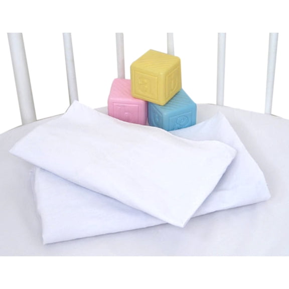 Badger Basket Round Fitted Bassinet Sheets for Round Elegance Bassinets, Set of 2