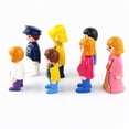 thumbnail image 2 of Mini estatuilla de Playmobil para niños, figuras de acción originales para niñas, juguete de navidad para estudiantes de escuela, Fille Enfant3484, 2 of 5
