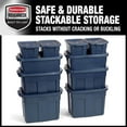 thumbnail image 3 of Rubbermaid 10 Pack Stackable Plastic Storage Containers w/Lids, Dark Indigo, 3 of 7
