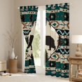 thumbnail image 3 of Homewish Farmhouse Bear Child Black Out Curtains, Western Tribal Aztec Curtains Pack of 2 (42x63 Each), Rustic Farmhouse Animal Bedroom Curtains, Black Out Curtains Decor, 3 of 6