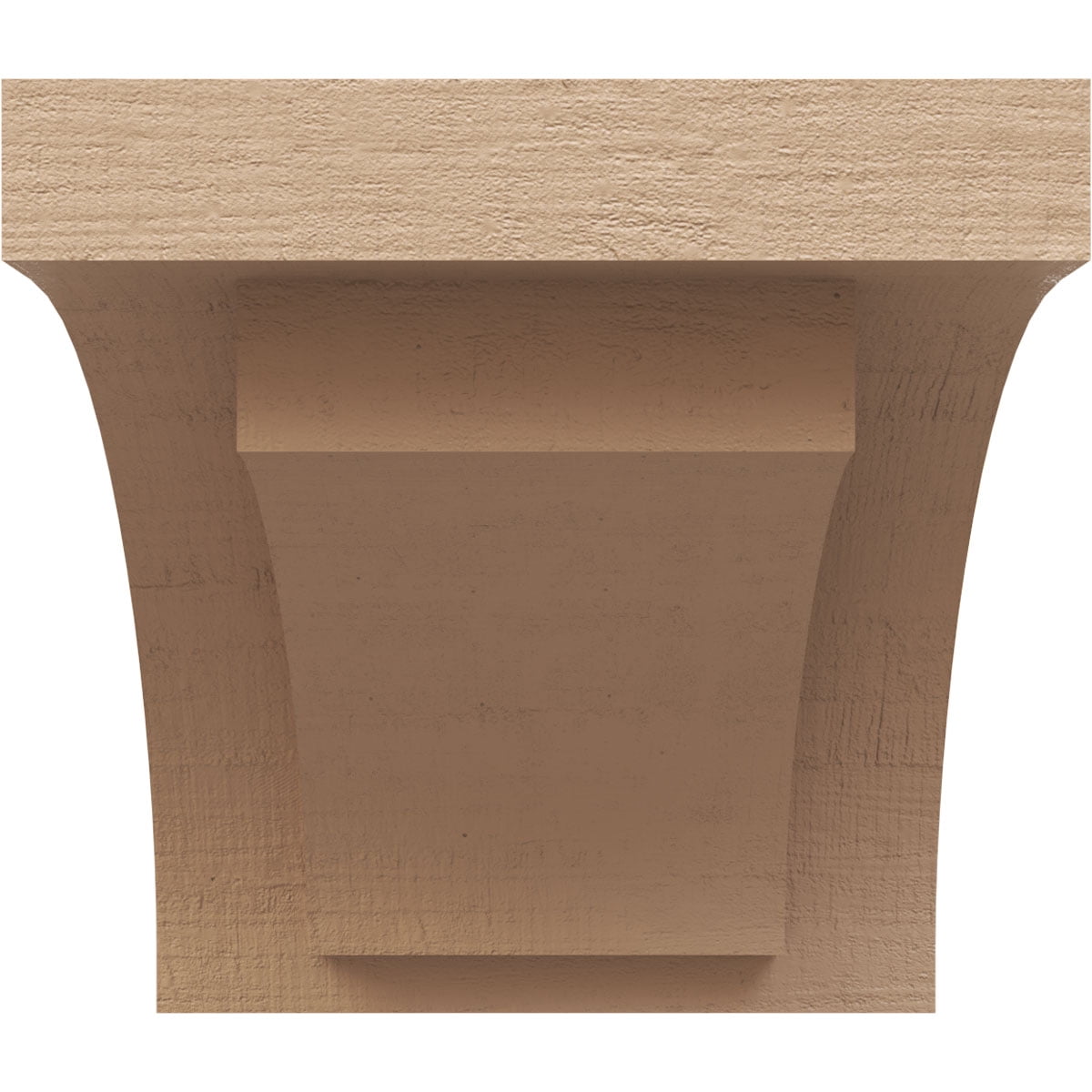 5"W x 5"D x 5"H Wide Rivera Rough Cedar Woodgrain TimberThane Corbel, Primed Tan