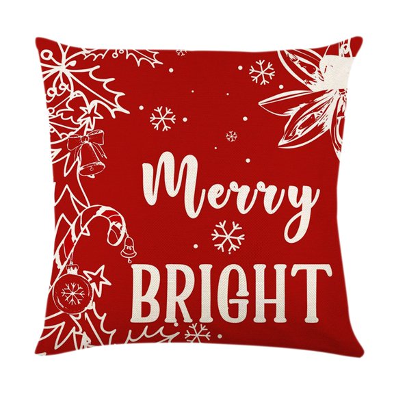 dajkiuy Christmas Pillowcase 17.71x17.71in 2pc Set Used For Christmas Decoration Winter Holiday Decoration Pillow Cover Suitable For Home Sofas