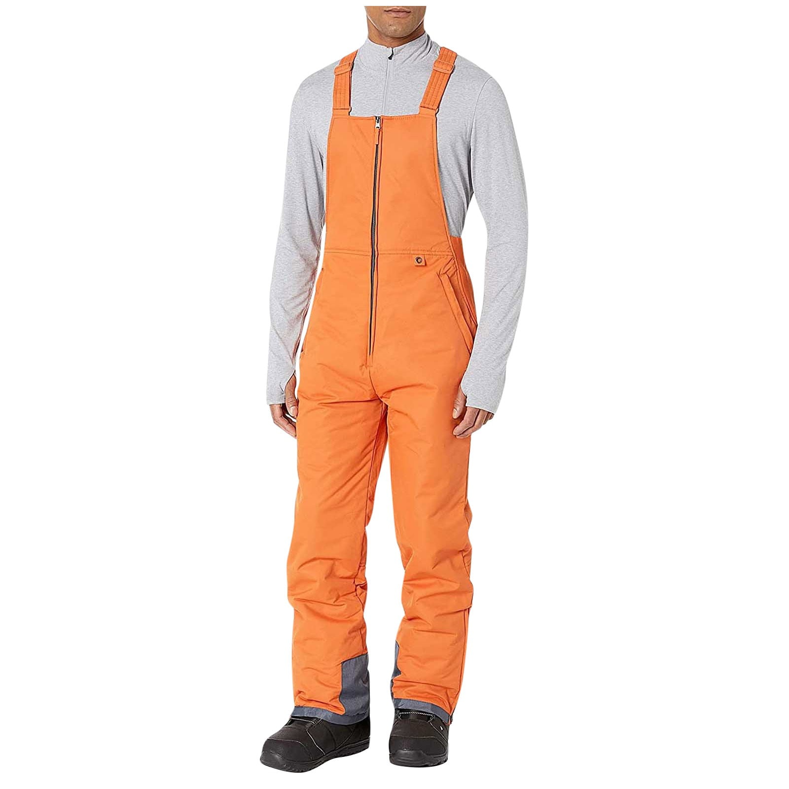 Mens Basic Ski Snow Bib Overalls Windproof Waterproof Insulated Ripstop