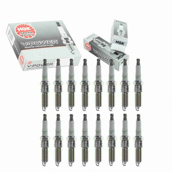 16 pc NGK V-Power Spark Plugs compatible with Dodge Magnum 5.7L V8 2005-2008