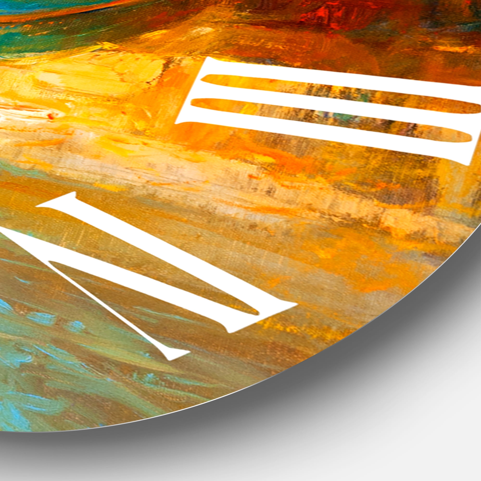 Designart 1 in Quartz Coastal Wall Clock