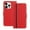 Red, variant on Allytechgroup Flip Wallet Phone Case for iPhone 13 Pro, RFID Blocking PU Leather Built-in Credit Card Slot Stand Shockproof Full Body Protective for iPhone 13 Pro, Red