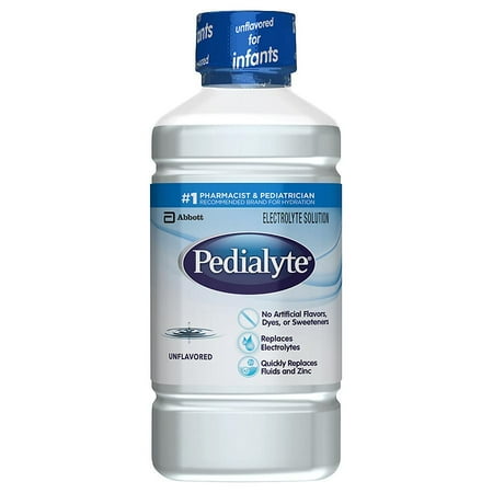 Pedialyte Oral Electrolyte Solution Unflavored Unflavored1.1 qt(pack of 6)