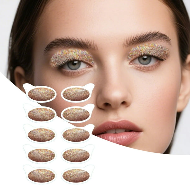 Pisexur Belleza Maquillaje Pegatinas de tatuajes de sombras de ojos cromáticas, resistentes al agua y al sudor, con duración de 24 horas, calcomanías hiperrealistas que campara mujeres y hombres