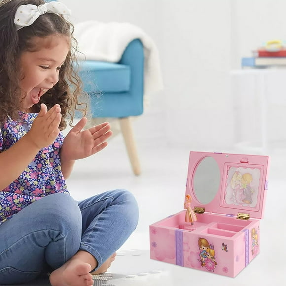 SIfdSeng Mini Toys Bulk Christmas Music Box Rotating Dance Music Box Princess Series Girl Play House Toy Christmas Gift One Year Old Boy Toys Little Girl Toys