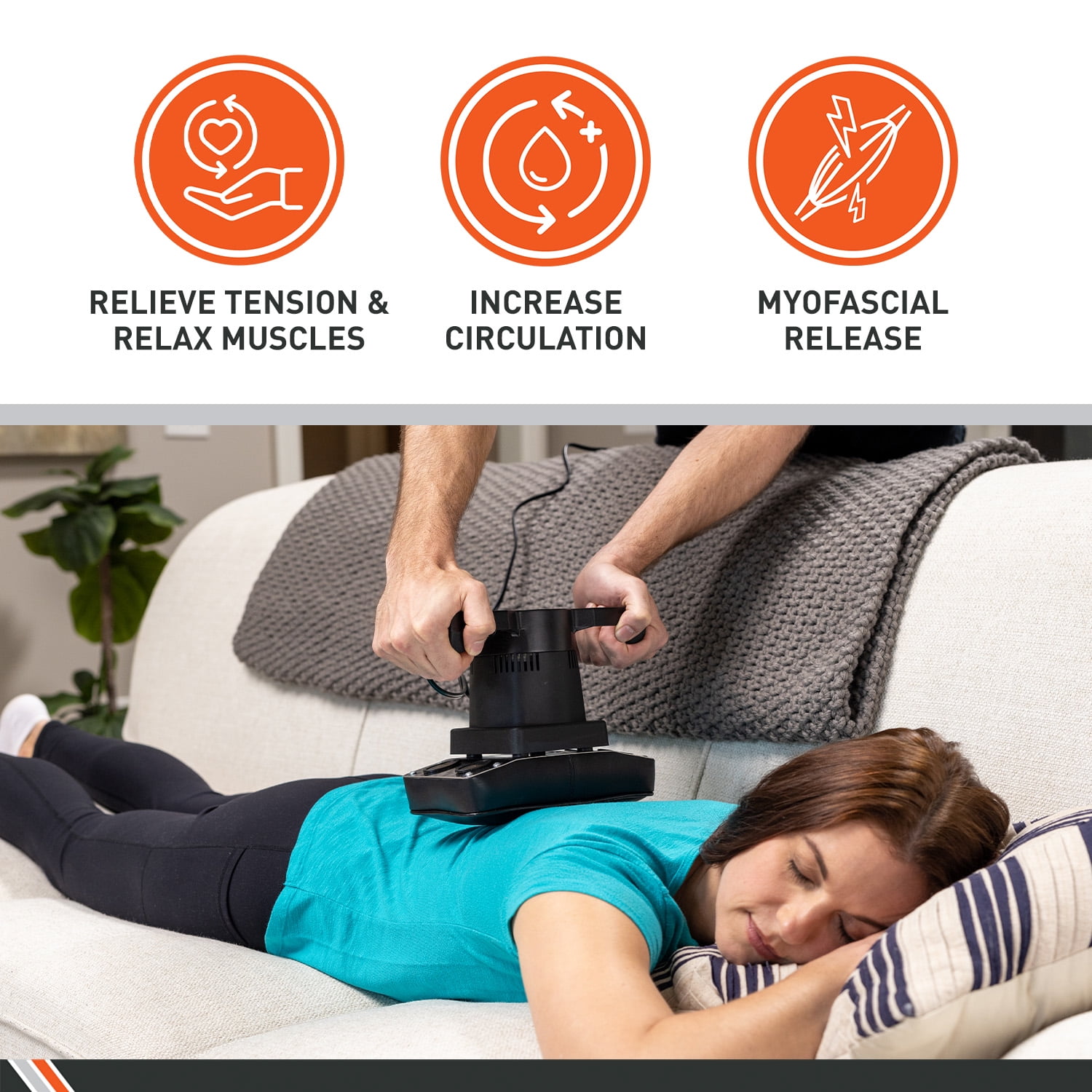 Body Sport Therapeutic Dual Speed Professional Vibrating Massager for Pain & Aching Muscle Relief – High-Powered, Effective, Chiropractic Myofascial Release Tool & Trigger Point Therapy Tool