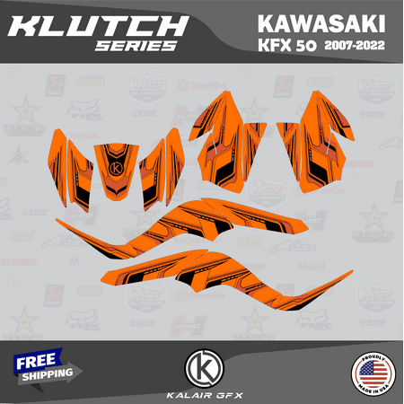 Kalair GFX Graphics Kit for Kawasaki KFX50 (2007-2022) Klutch Series Kalair GFX Graphics Kit for Kawasaki KFX50 (2007-2022) Klutch Series