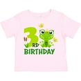 thumbnail image 3 of Inktastic 3rd Birthday Princess Frog Girls Toddler T-Shirt, 3 of 5