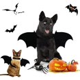 thumbnail image 5 of Cats Puppy Dogs Costume Cosplay Clothing Costume Black Yellow Bat Wing Halloween Party for Pet Decoration Clothes Bat Wing Clothes Pet Clothes Hangers Metal, 5 of 5